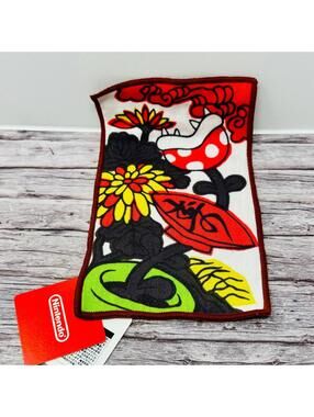 Nintendo Museum Mario Hanafuda Floral Playing Card Small Towel Japan Import